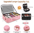 Pink Large Makeup Bag with Mirror