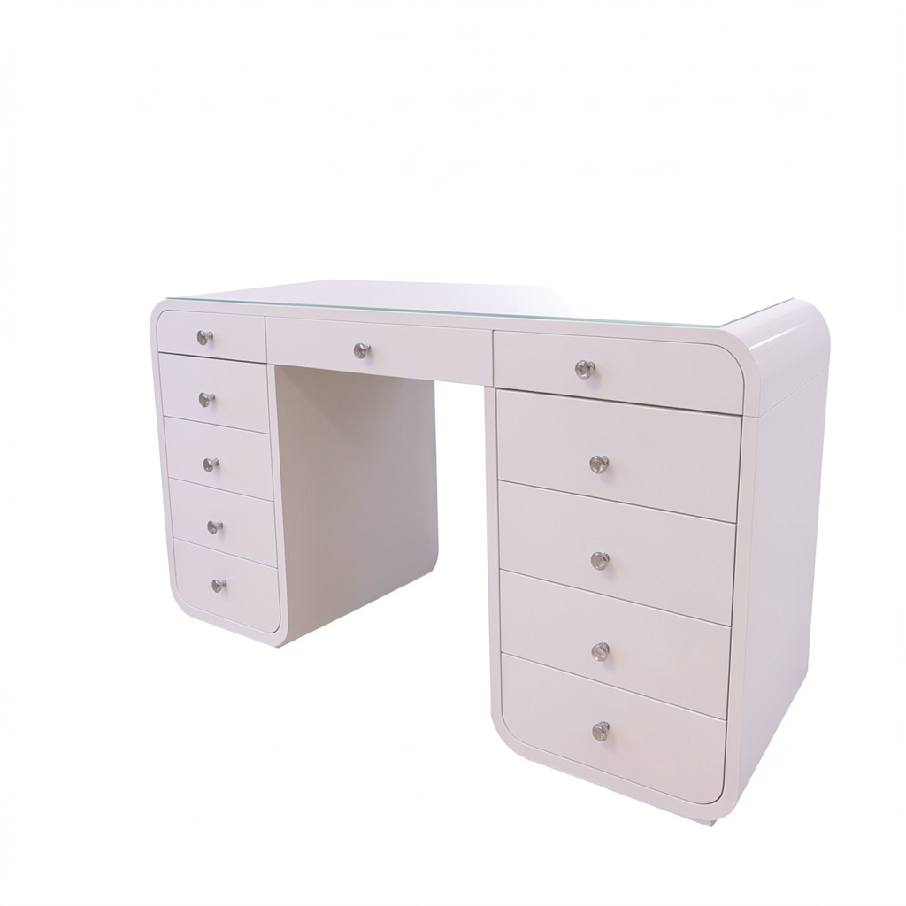 The Shakira Hollywood Makeup Vanity Station - White