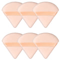 6-Pack Soft Triangle Makeup Powder Puffs