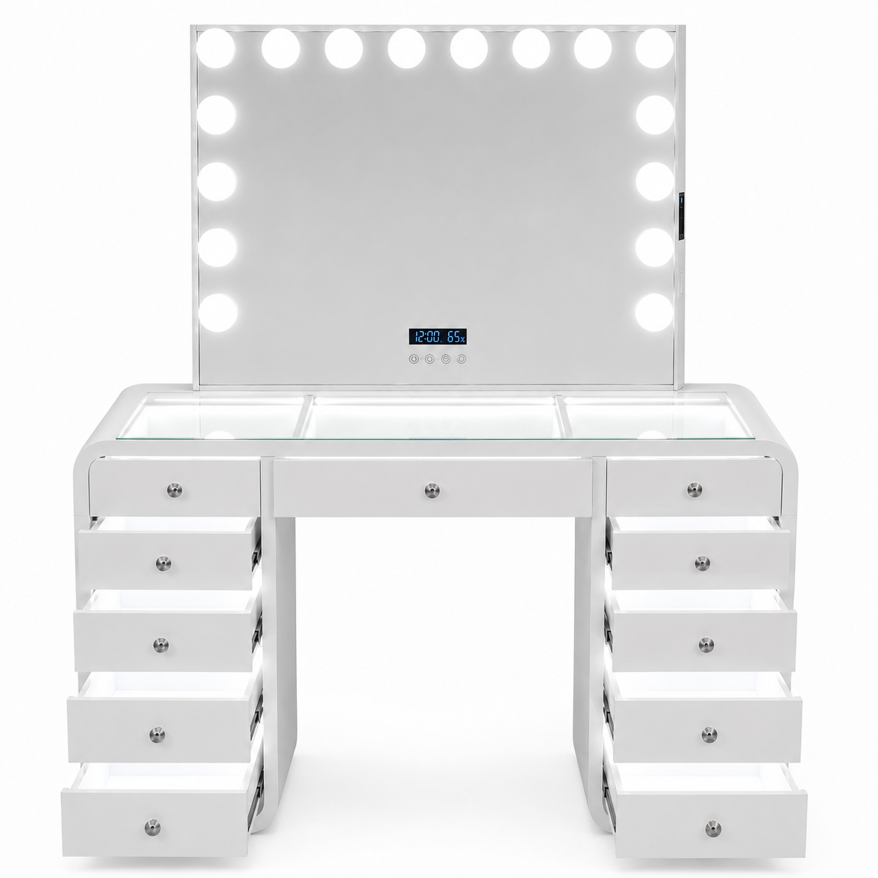 The Shakira Hollywood Makeup Vanity Station - White