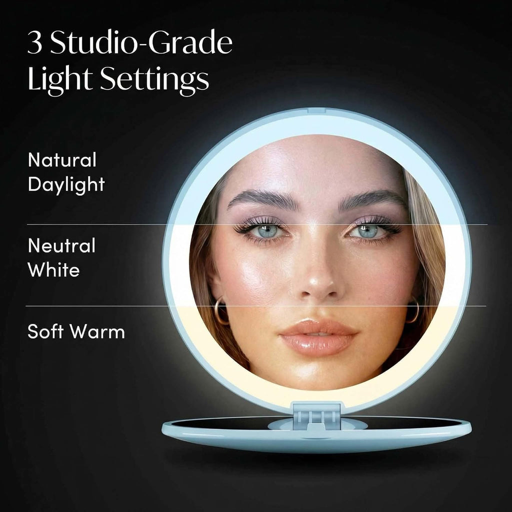 Rechargeable LED Compact Makeup Mirror