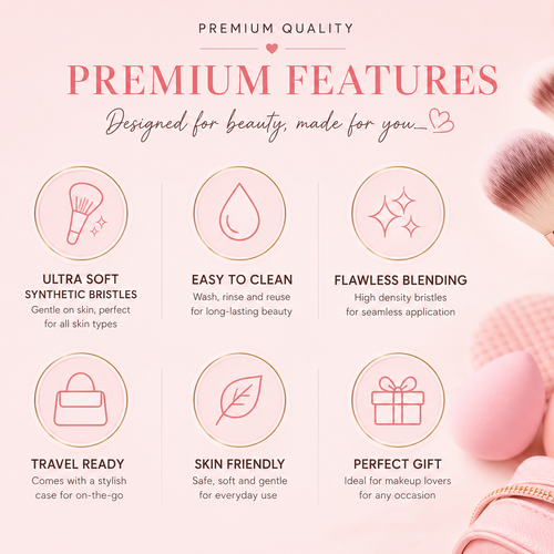 Ultimate Makeup Brush & Beauty Essentials Set