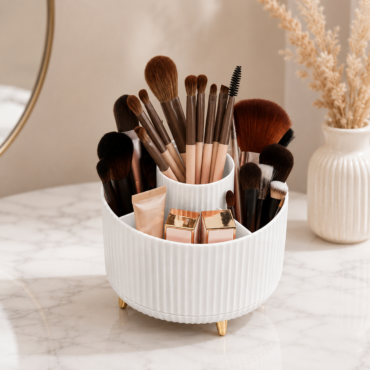 360° Rotating Makeup Organizer