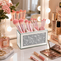 Mirrored Crystal Makeup Brush Holder