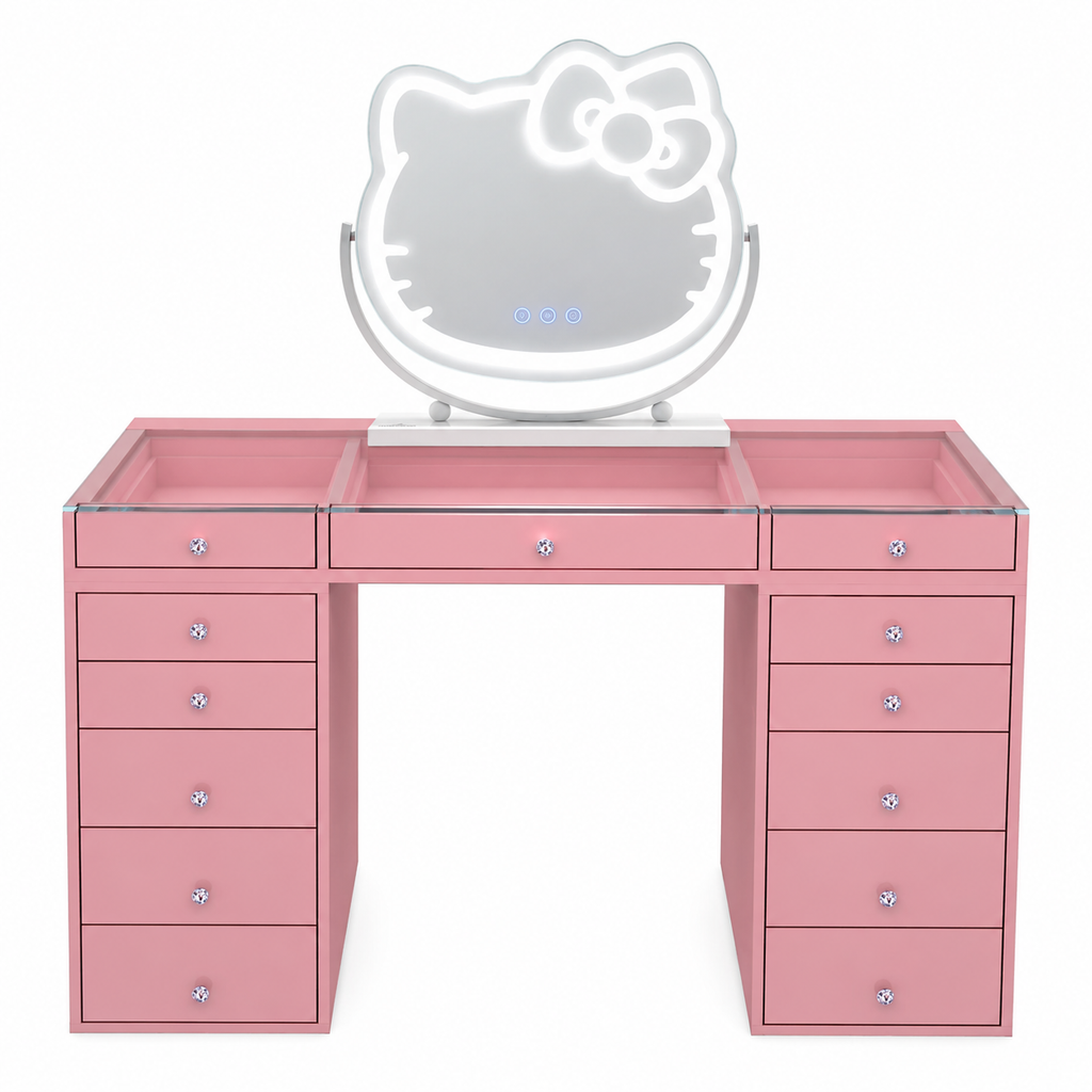The Hello Kitty Hollywood Makeup Vanity Station - Pink