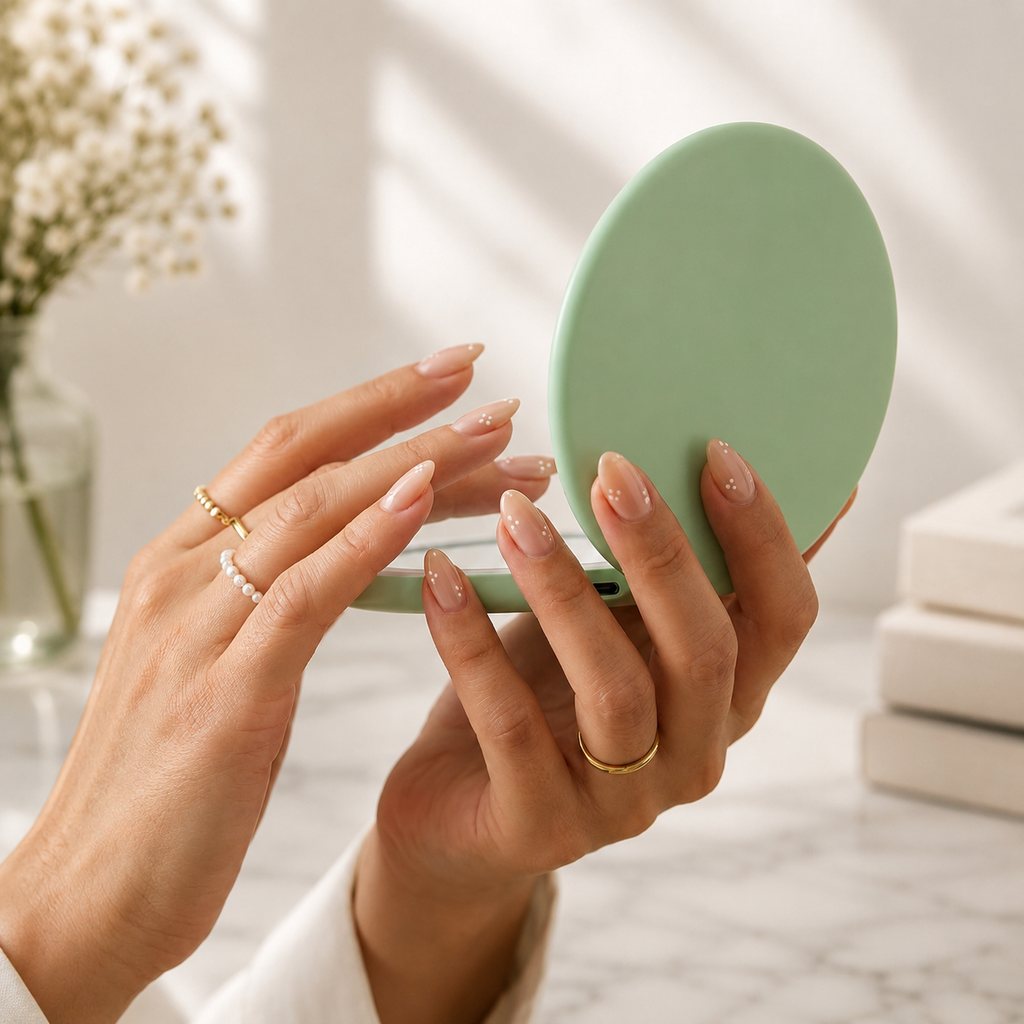 Rechargeable LED Compact Makeup Mirror