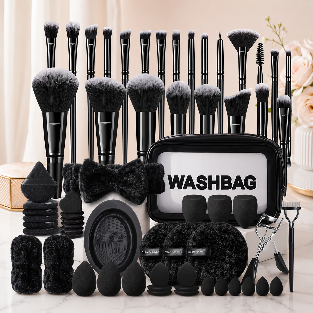 Ultimate Makeup Brush & Beauty Essentials Set