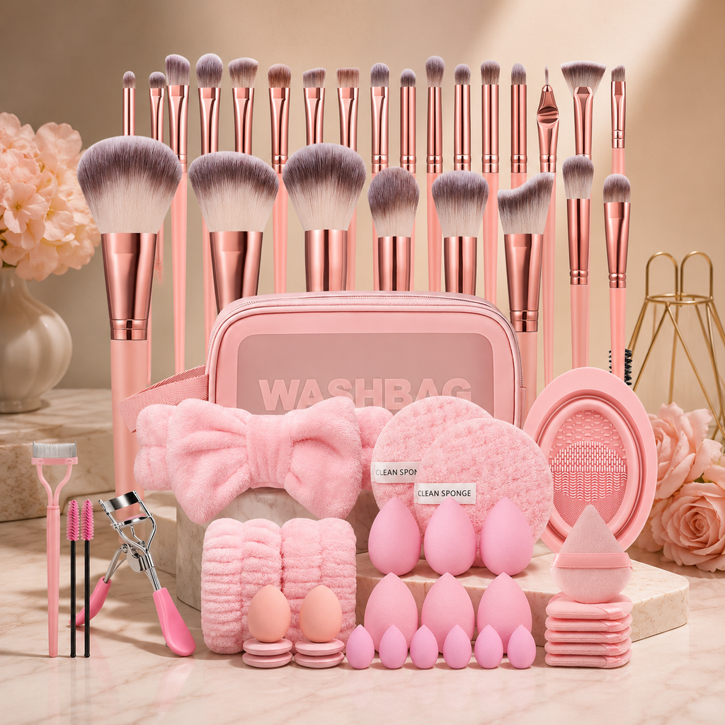 Ultimate Makeup Brush & Beauty Essentials Set