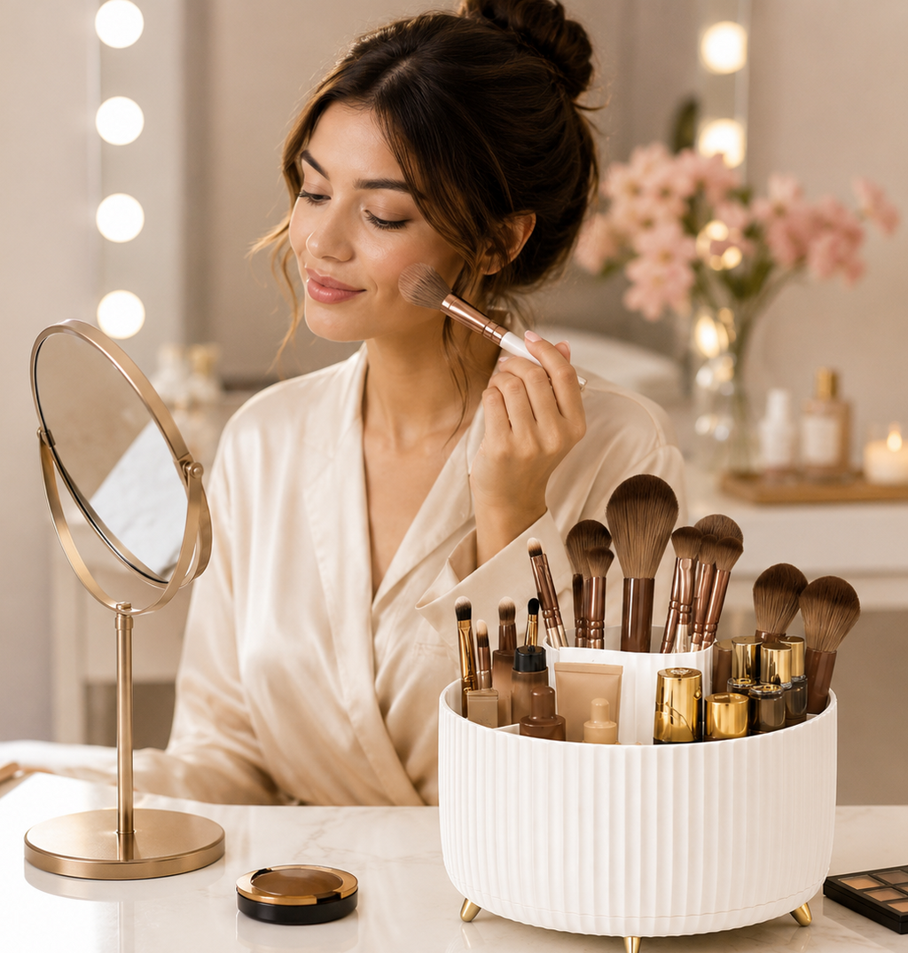360° Rotating Makeup Organizer