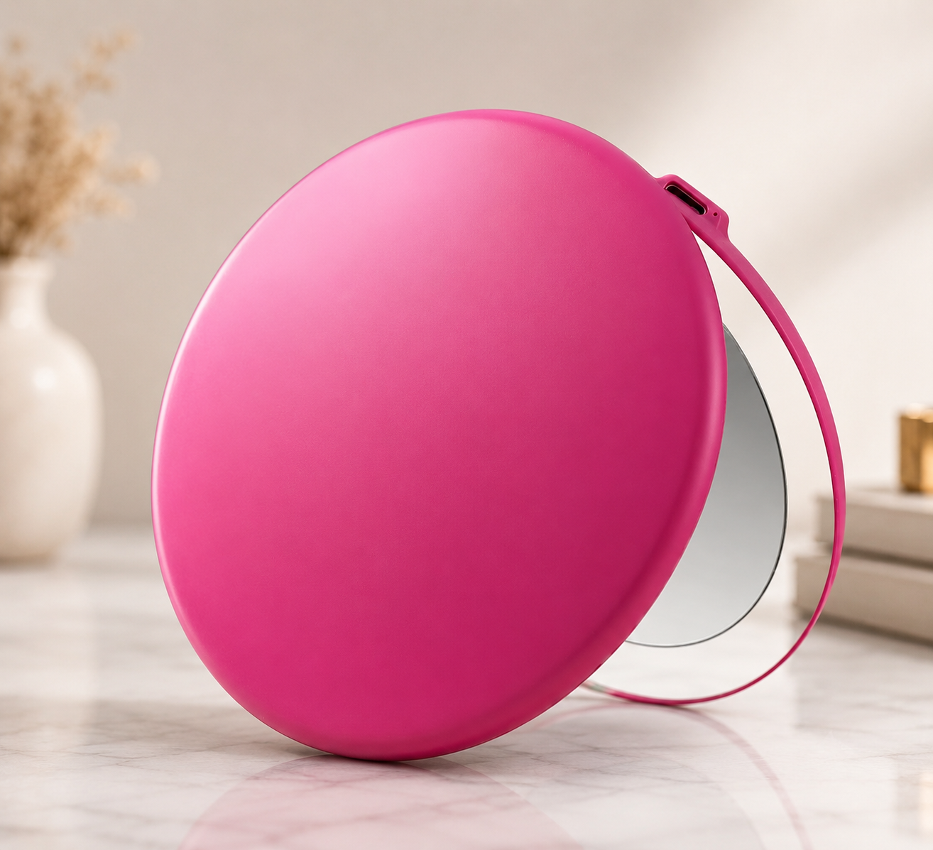 Rechargeable LED Compact Makeup Mirror