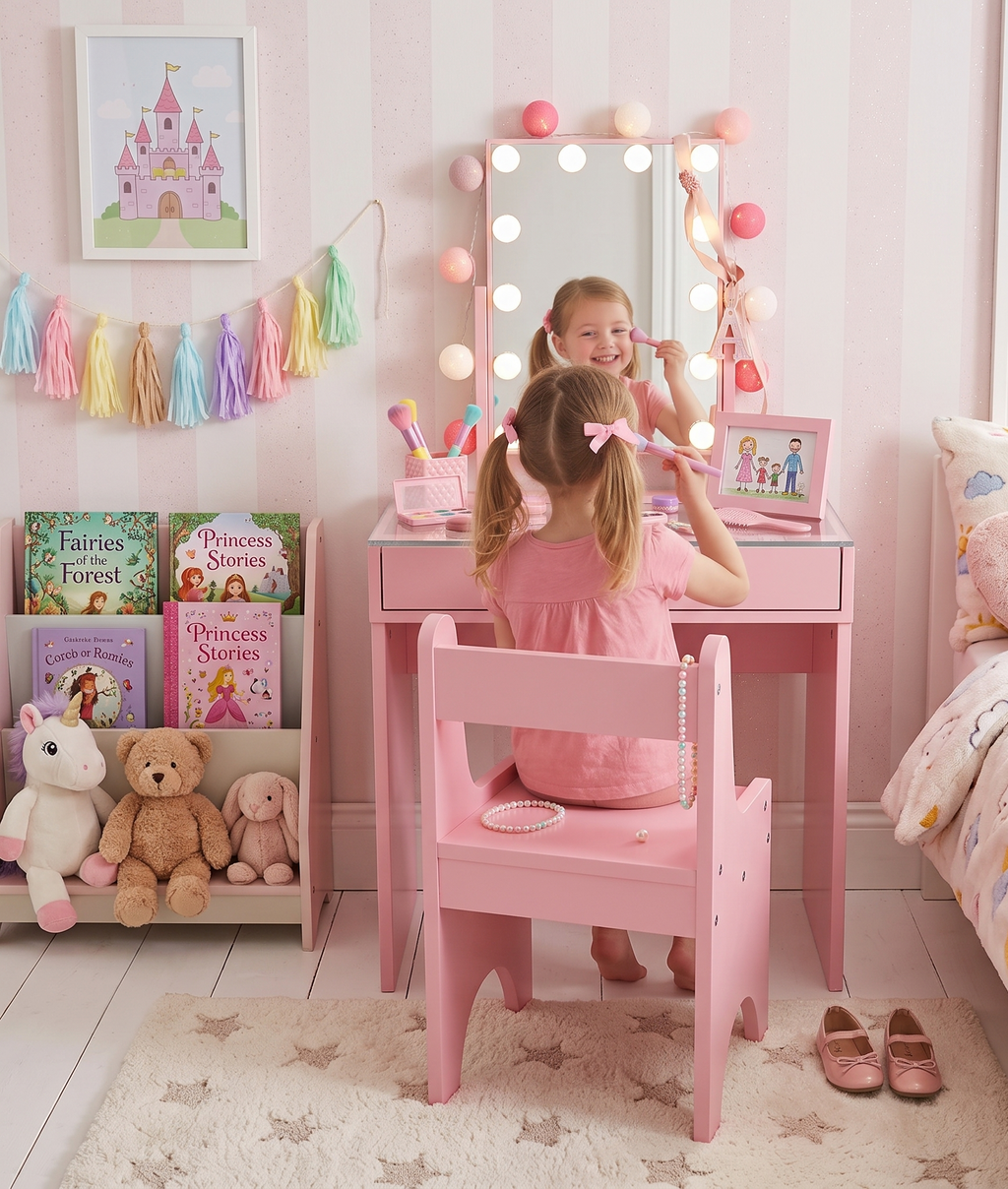 Little Diva Kids Makeup Vanity Set - Pink