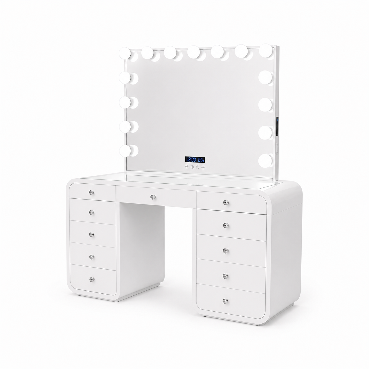 The Shakira Hollywood Makeup Vanity Station - White