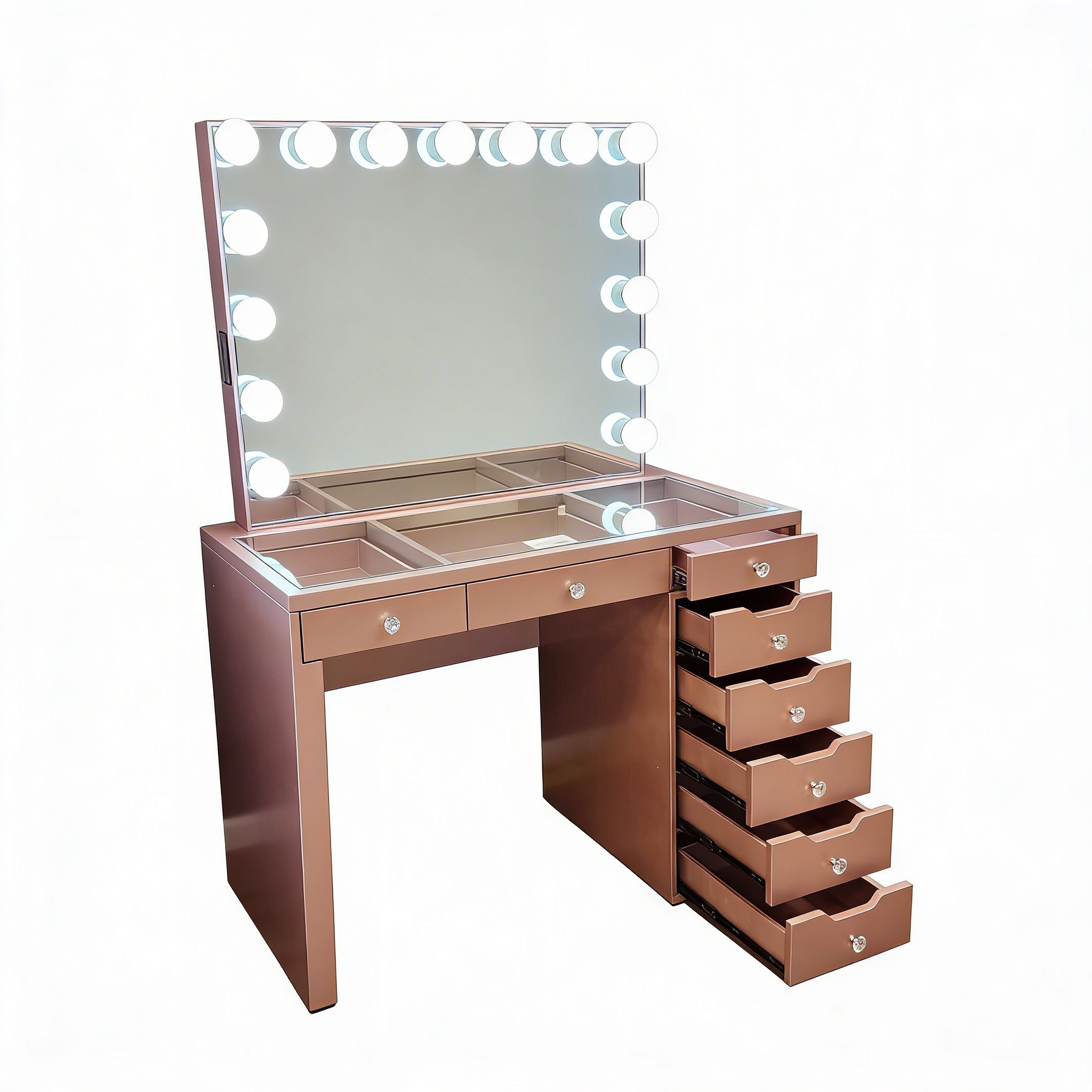 The Julia Hollywood Makeup Vanity Station - Rose Gold