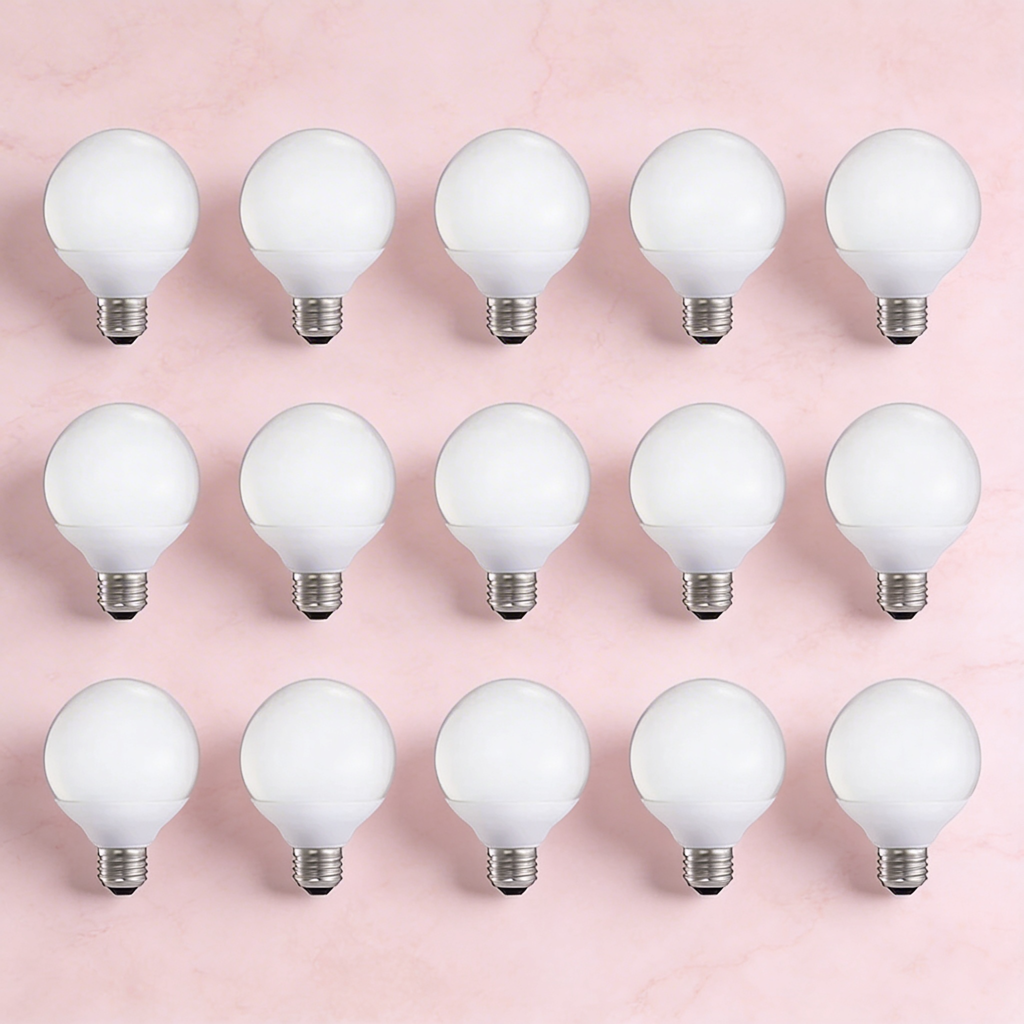 Frosted LED Globe Bulbs, Dimmable, Tritone
