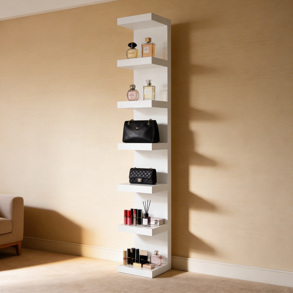 White Column Shelf - Hollywood Vanity