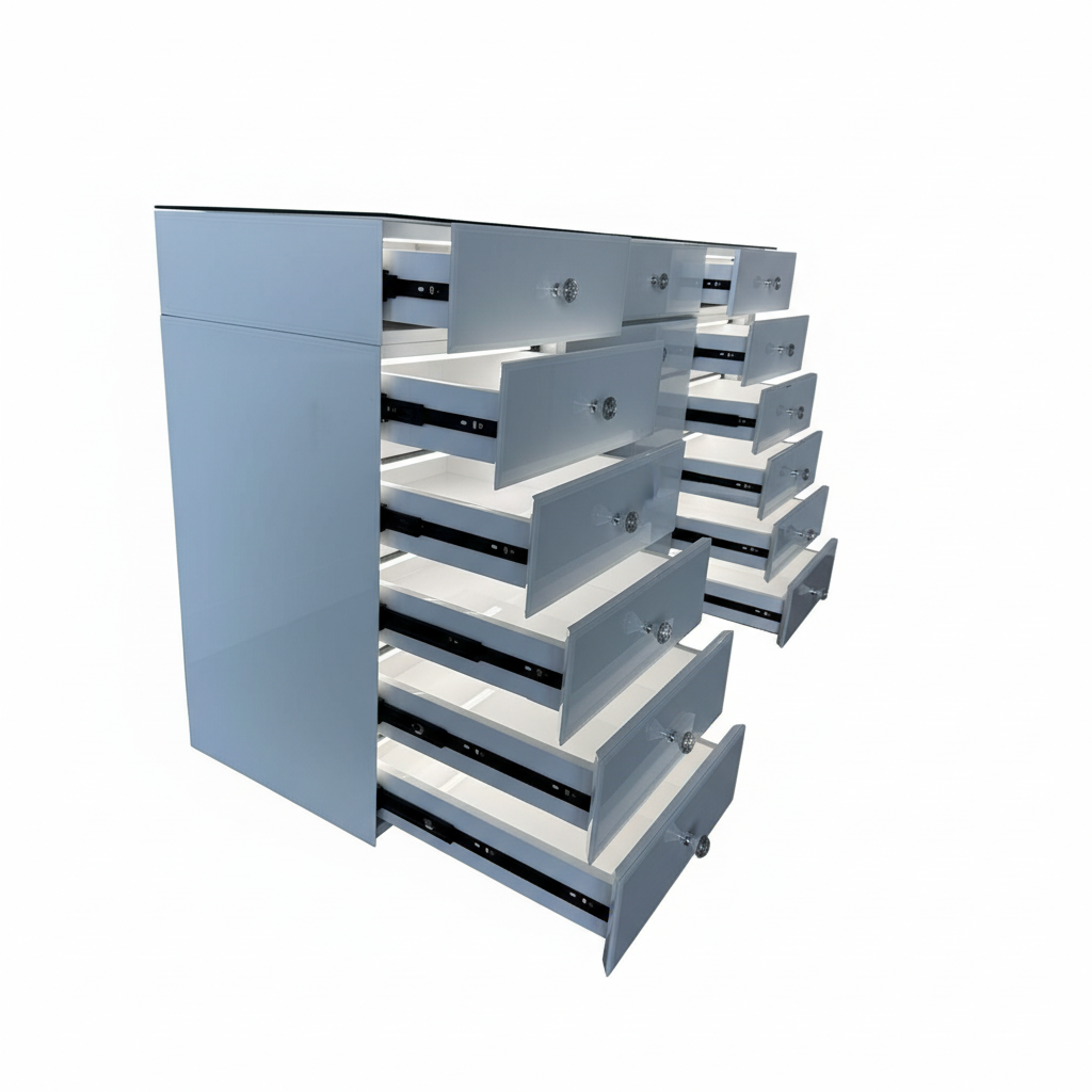 The Angelina Hollywood Makeup Vanity Station - White