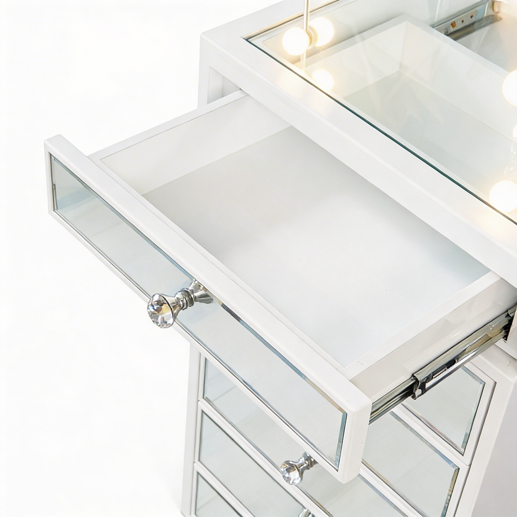 The Sofia Hollywood Makeup Vanity Station - White - Hollywood Vanity