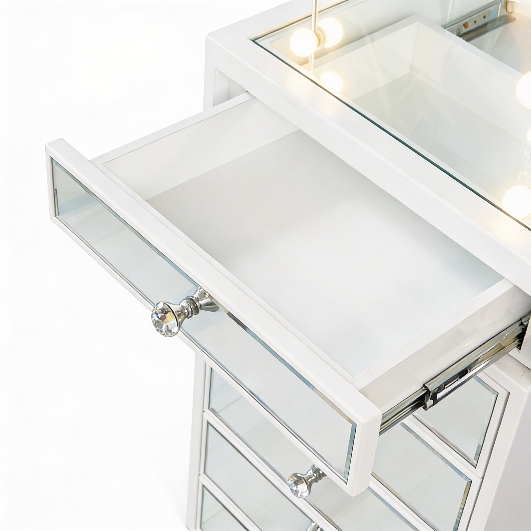 The Sofia Hollywood Makeup Vanity Station - White