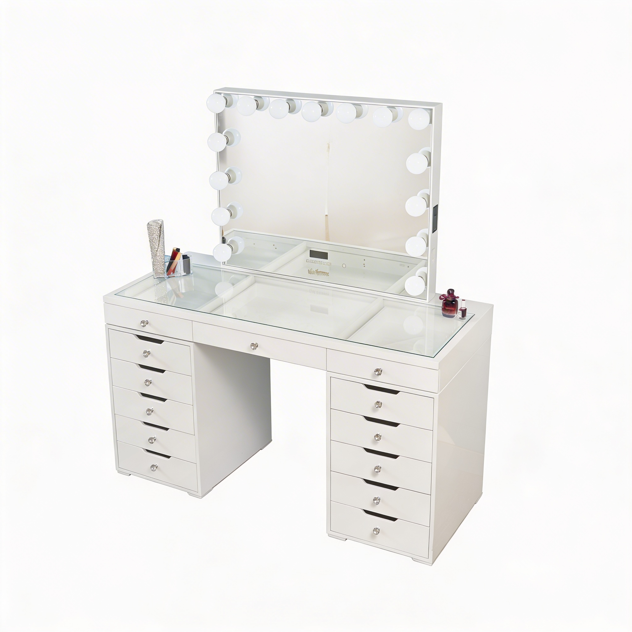 The Juliette Hollywood Makeup Vanity Station - White