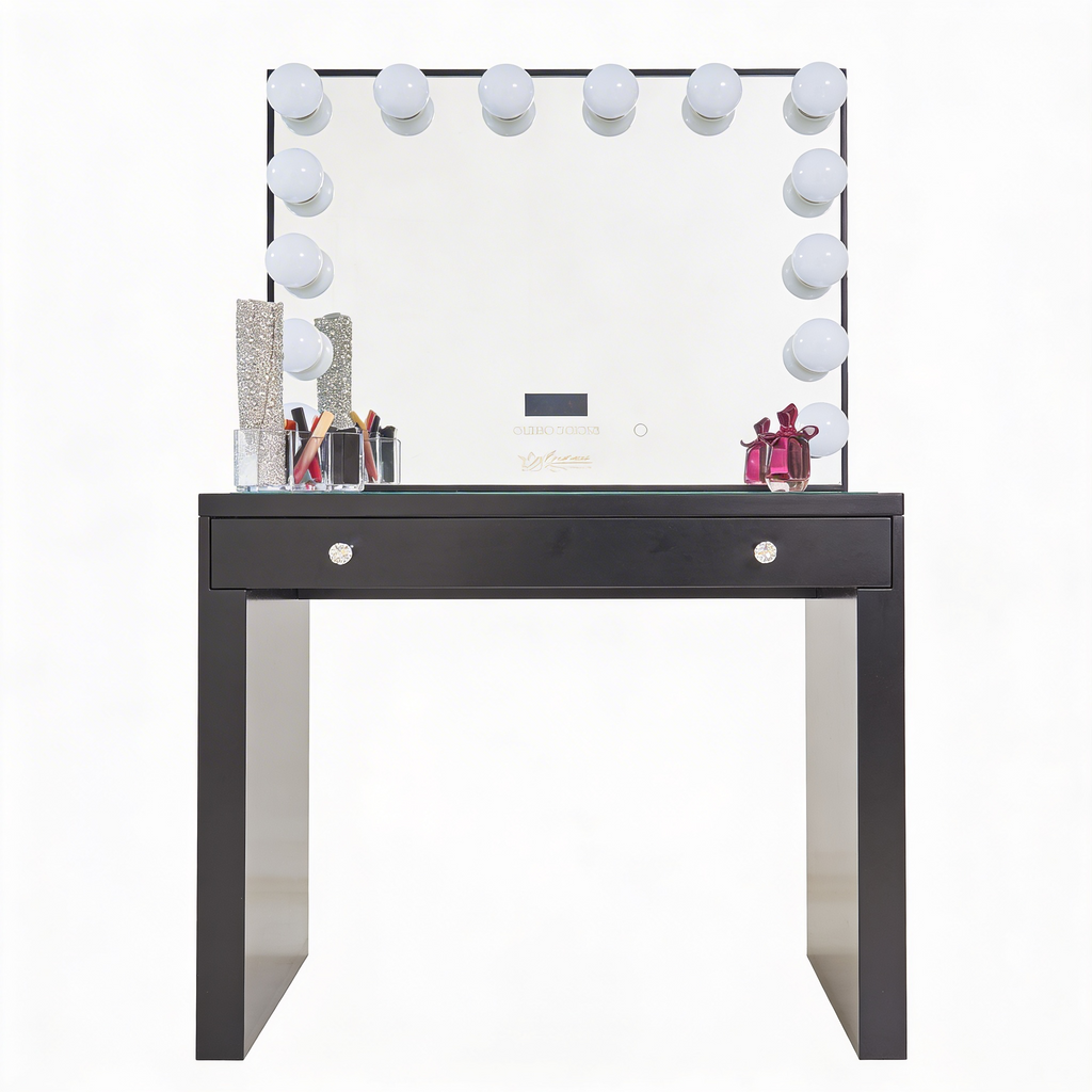 The Minka Hollywood Makeup Vanity Station - Black