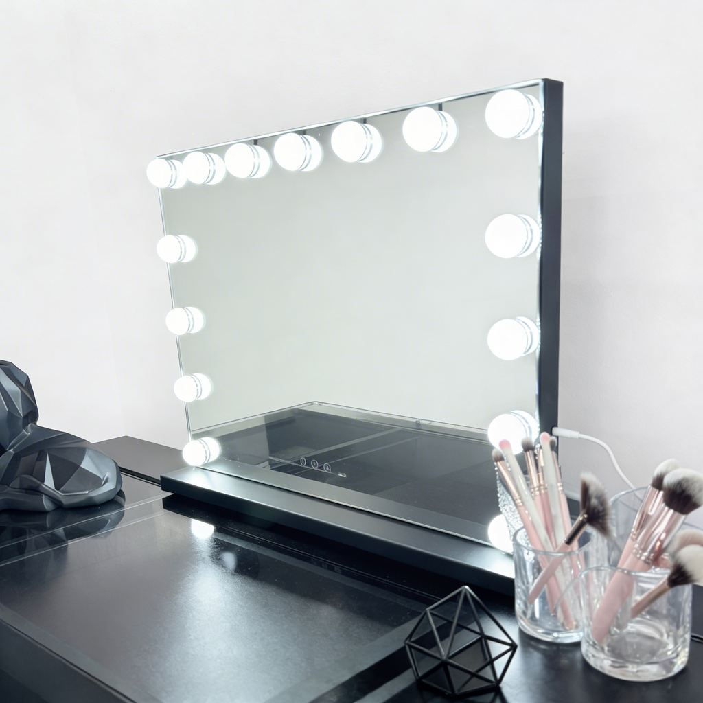 The Jordan 2.0 Hollywood Makeup Vanity Station - Black - Hollywood Vanity