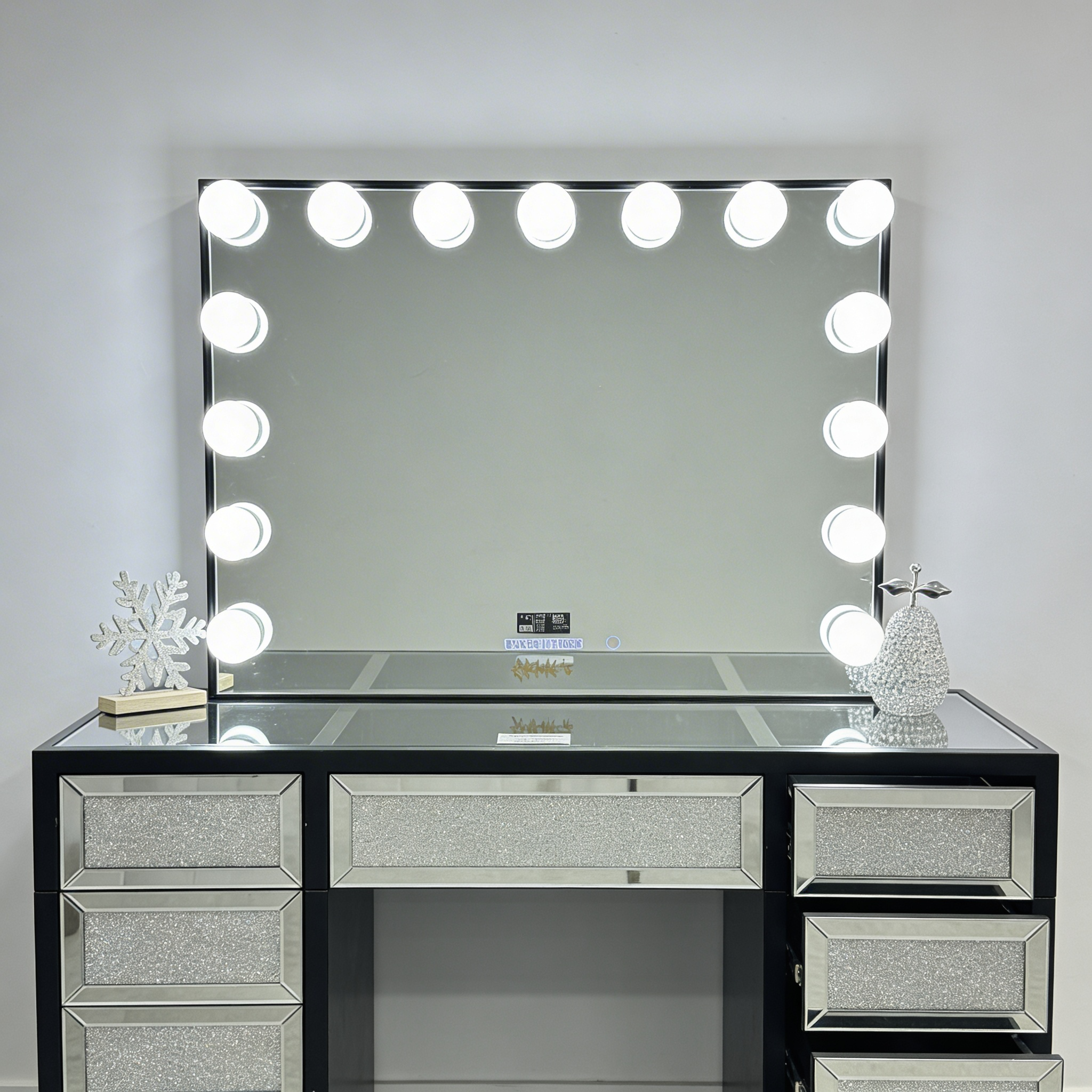 The Jennifer Hollywood Makeup Vanity Station - Black