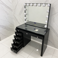 The Vera Hollywood Makeup Vanity Station - Black - Hollywood Vanity
