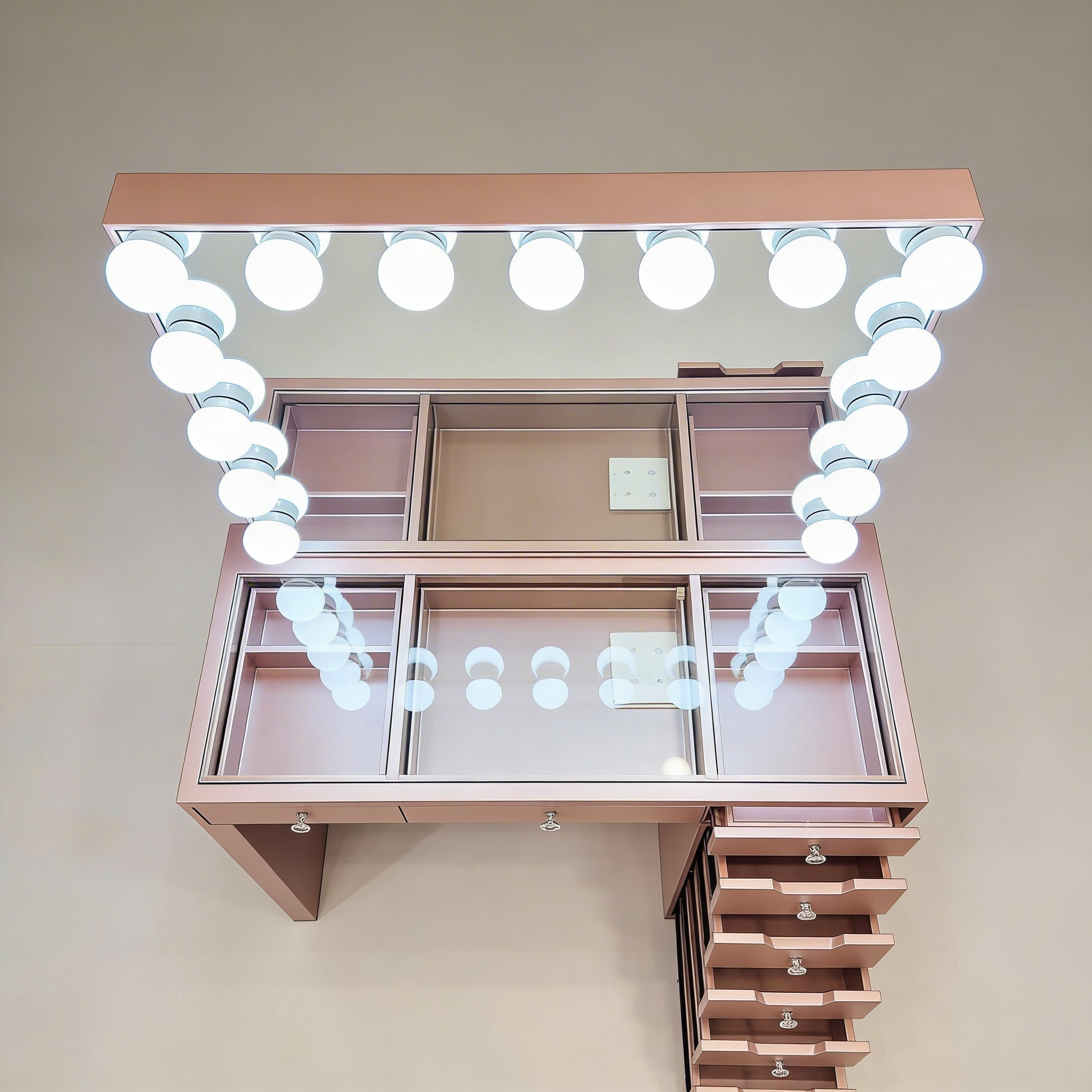 The Julia Hollywood Makeup Vanity Station - Rose Gold