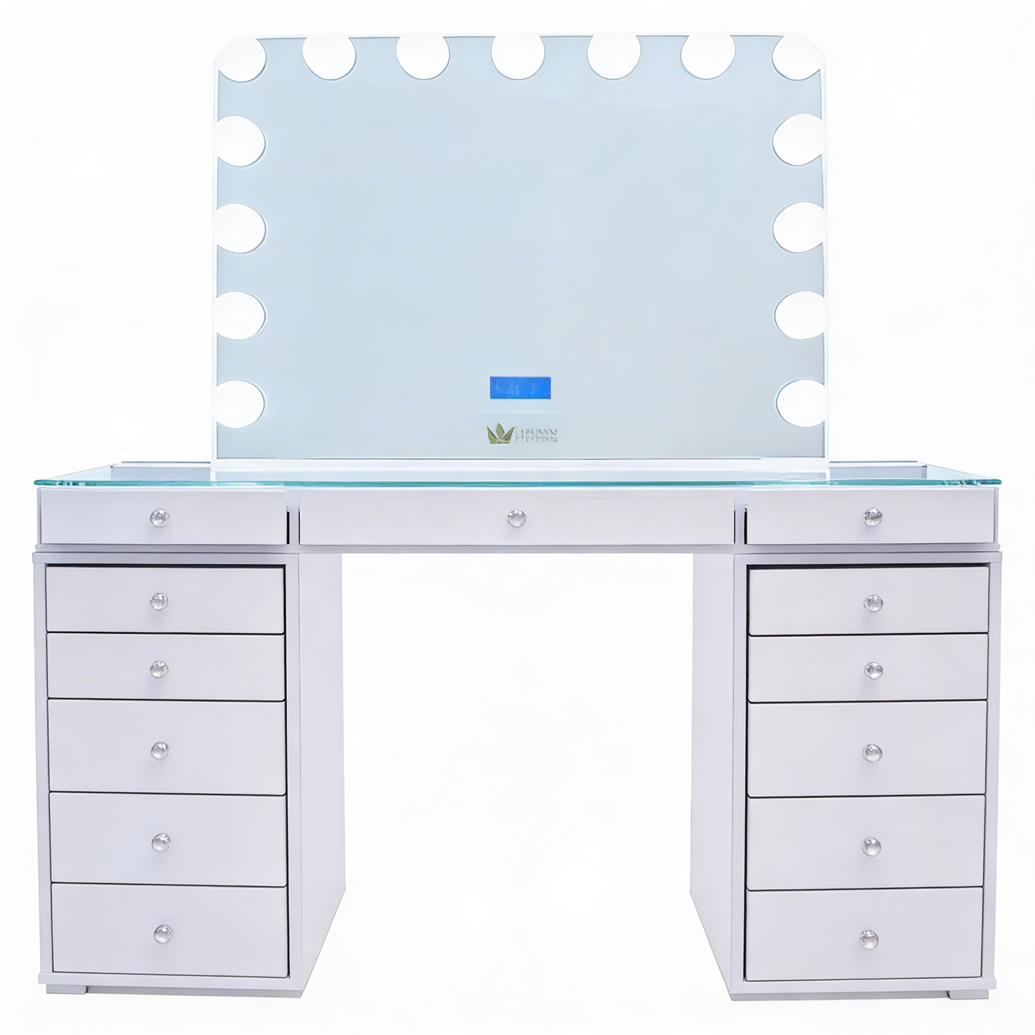The Jordan Hollywood Makeup Vanity Station - White
