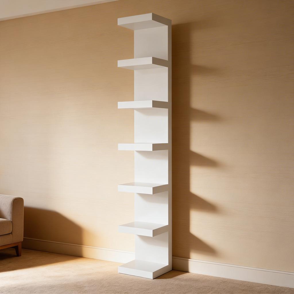 White Column Shelf - Hollywood Vanity