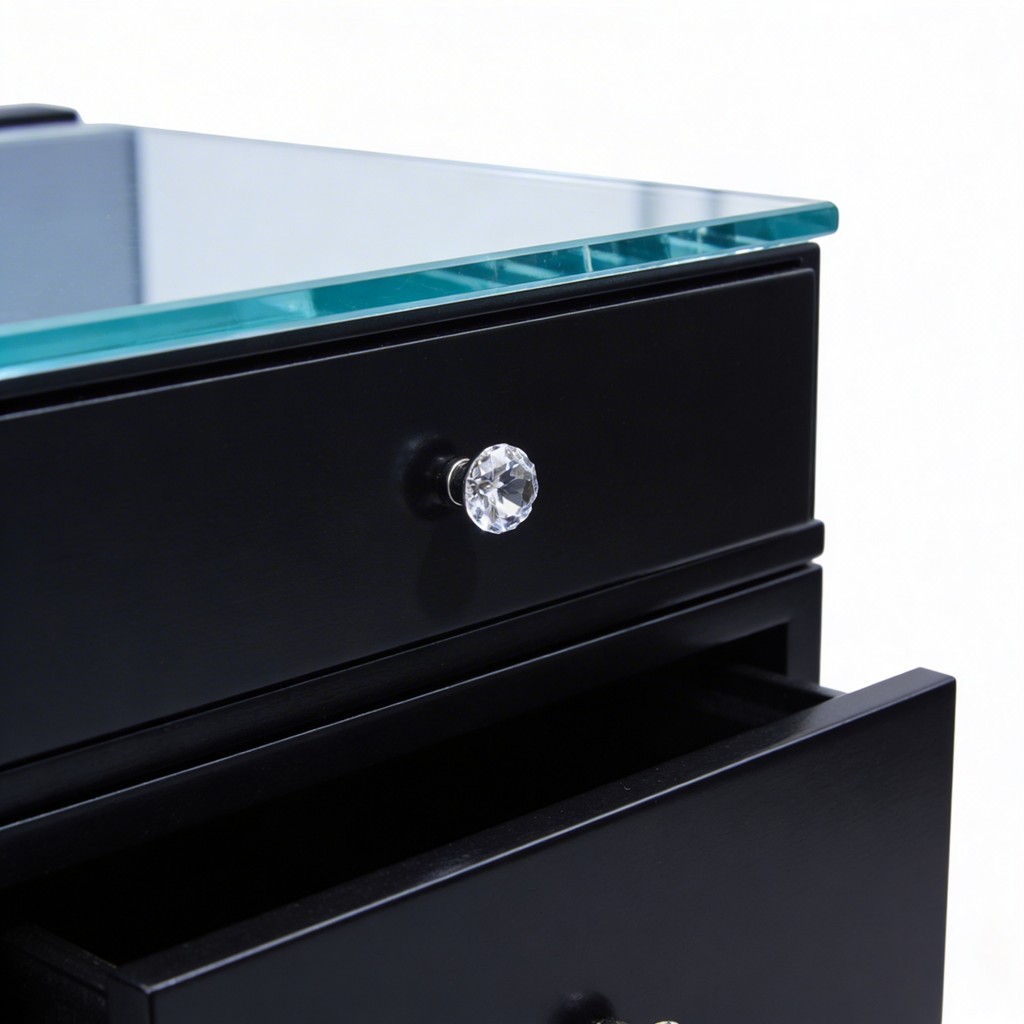 The Jordan Hollywood Makeup Vanity Station - Black - Hollywood Vanity